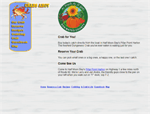 Tablet Screenshot of crabsahoy.com